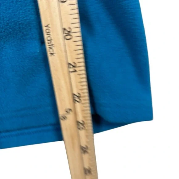 The North Face Turquoise Blue Fleece 1/4 Zip Pullover Jacket Women's Sz M TNF‎ - Picture 7 of 8